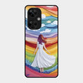Rainbow Girl Glass Case Cover For Oneplus Nord Ce 3 Lite 5G