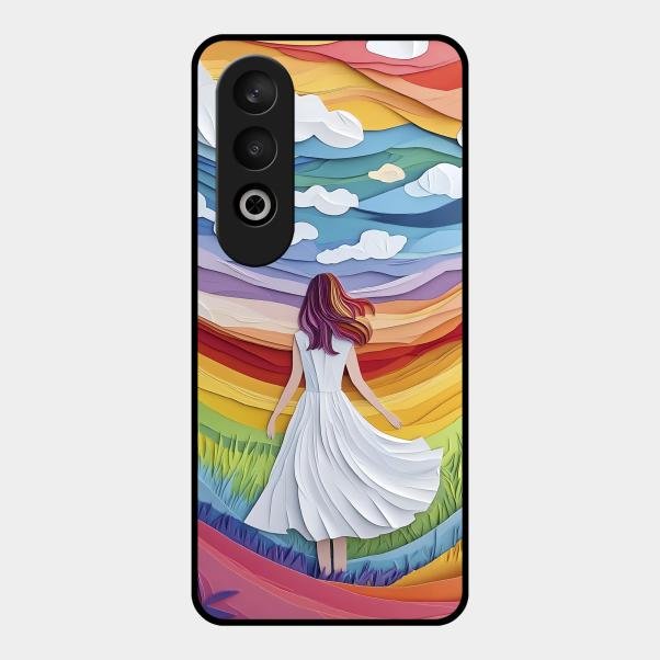 Rainbow Girl Metal Case Cover For Oneplus - ShopOnCliQ