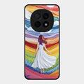 Rainbow Girl Glass Case Cover For Oppo F29 Pro 5G