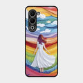 Rainbow Girl Glass Case Cover For Oppo K13X 5G