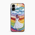 Rainbow Girl Glass Case Cover For Oppo K14x 5G