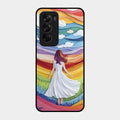 Rainbow Girl Glass Case Cover For Oppo Reno 12 Pro 5G