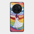 Rainbow Girl Glass Case Cover For Realme 12 Pro 5G