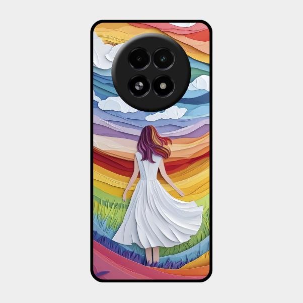 Rainbow Girl Metal Case Cover For Realme - ShopOnCliQ