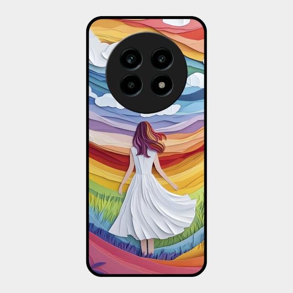 Rainbow Girl Metal Case Cover For Realme - ShopOnCliQ