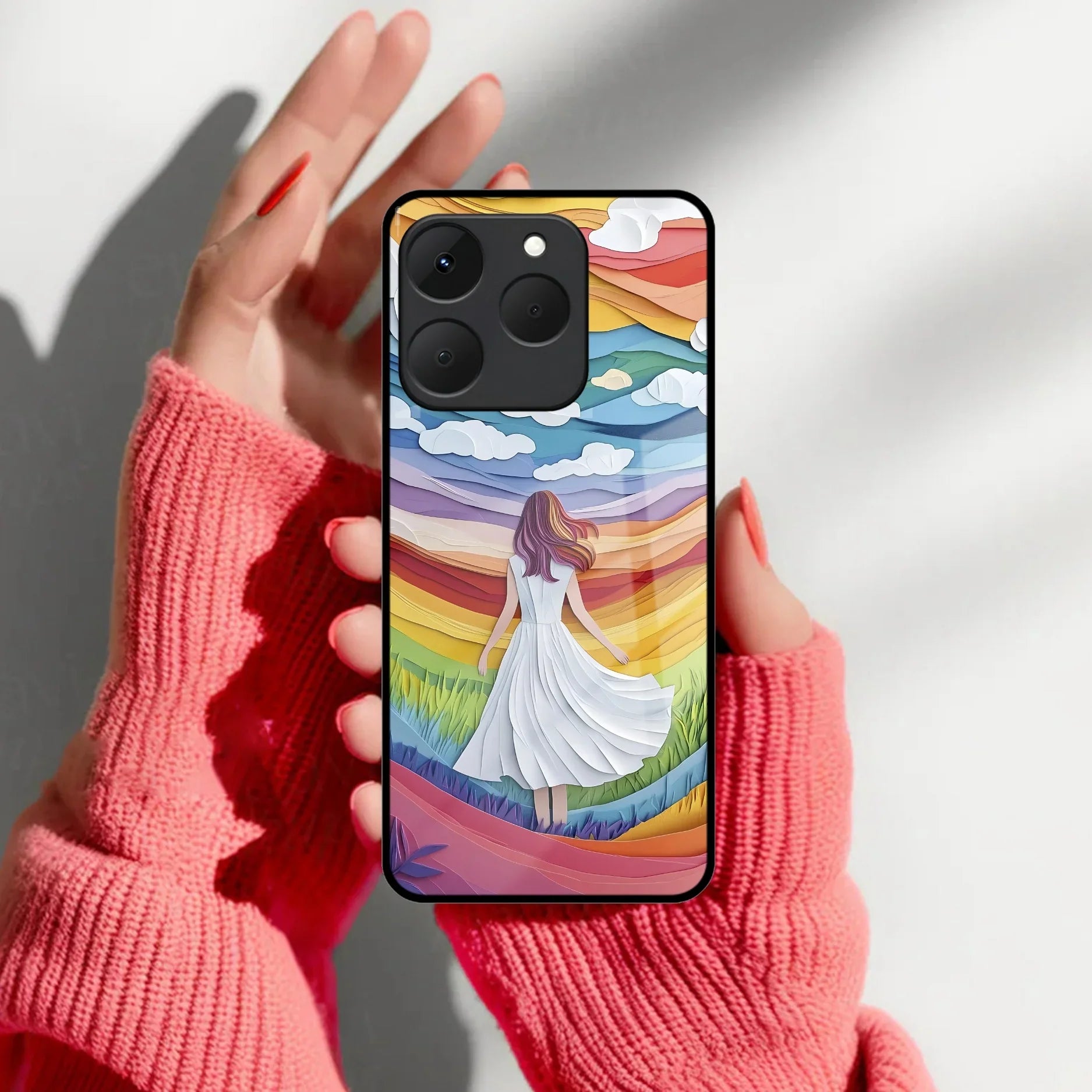 Bloom Carnival Glass Case Cover For Realme/Narzo