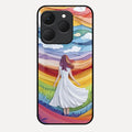 Rainbow Girl Glass Case Cover For Realme 15T 5G