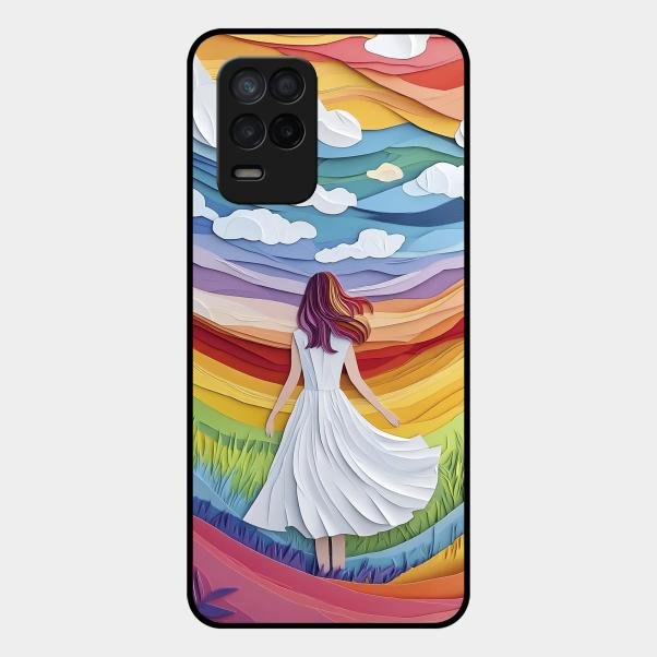 Rainbow Girl Metal Case Cover For Realme - ShopOnCliQ