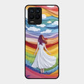 Rainbow Girl Glass Case Cover For Realme 8 Pro