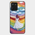 Rainbow Girl Glass Case Cover For Realme C35