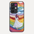 Rainbow Girl Glass Case Cover For Realme C85 5G