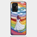 Rainbow Girl Glass Case Cover For Redmi Note 10 Pro Max