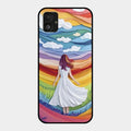 Rainbow Girl Glass Case Cover For Samsung Galaxy F14 5G