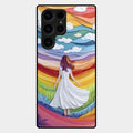 Rainbow Girl Glass Case Cover For Samsung Galaxy S26 Ultra 5G