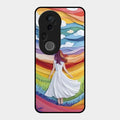 Rainbow Girl Glass Case Cover For Vivo T4 Ultra 5G