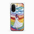 Rainbow Girl Glass Case Cover For Vivo V60e 5G