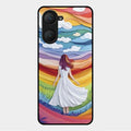 Rainbow Girl Glass Case Cover For Vivo Y18E