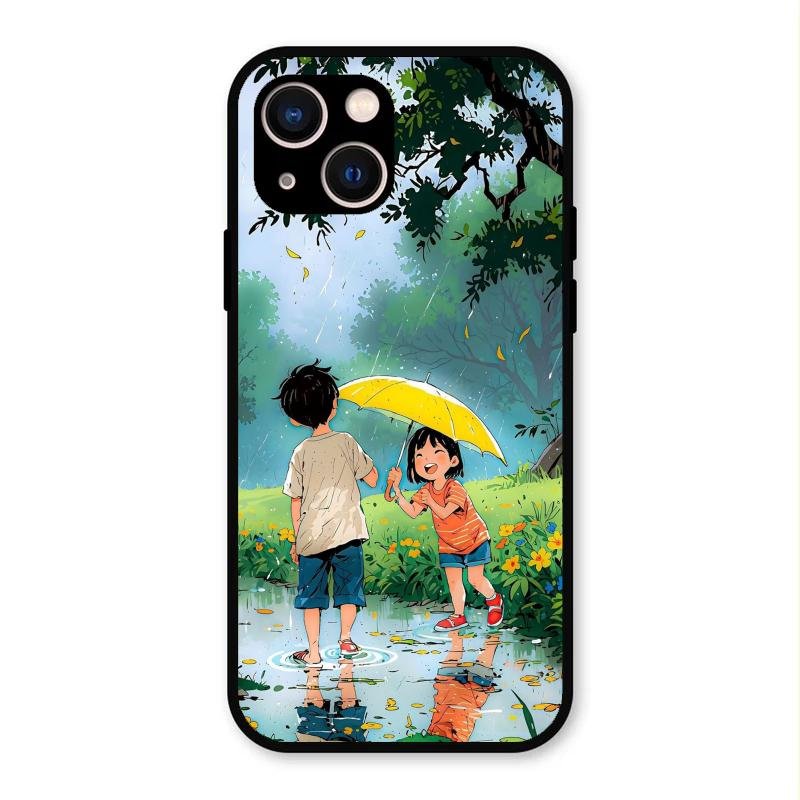 Raindrop Moments Glass Case Cover For iPhone 13