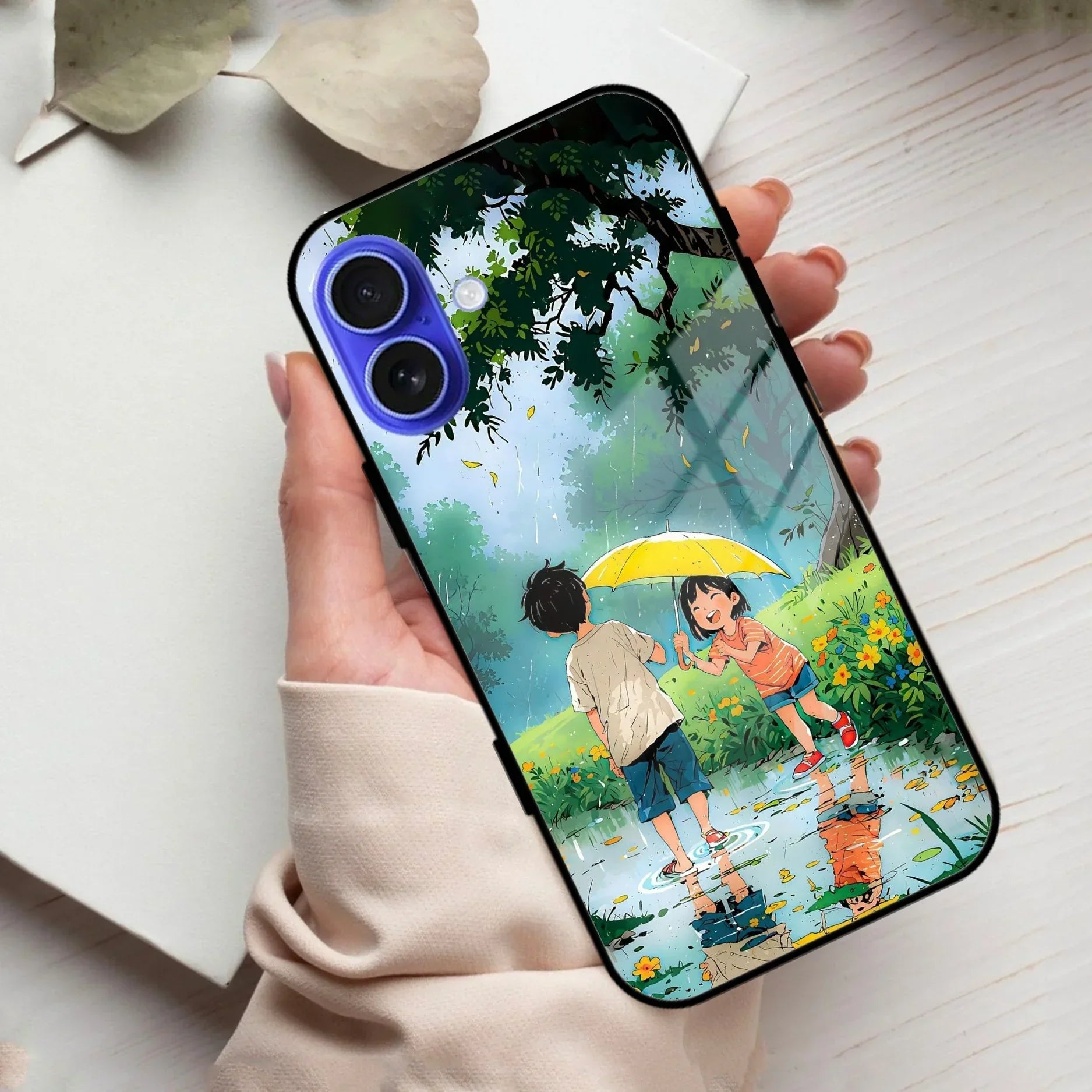 Raindrop Moments Glass Case Cover For iPhone - ShopOnCliQ