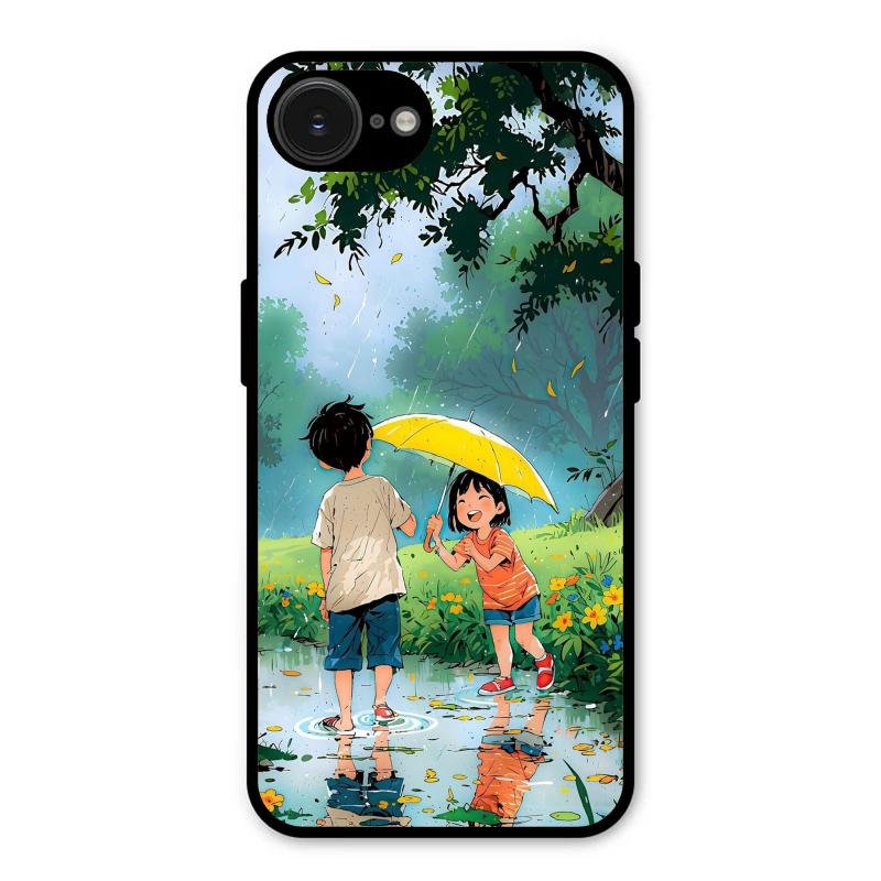 Raindrop Moments Glass Case Cover For iPhone 16e