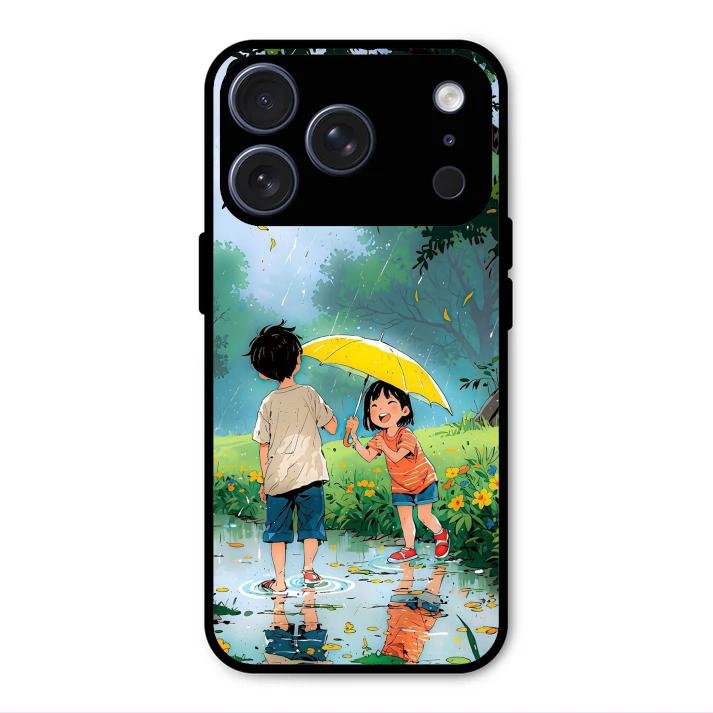 Raindrop Moments Glass Case Cover For iPhone 17 Pro