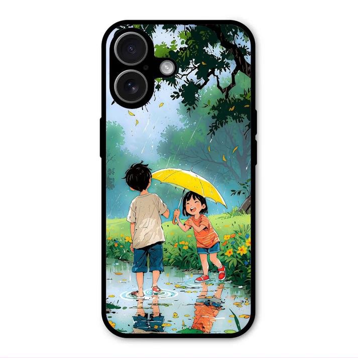 Raindrop Moments Glass Case Cover For iPhone 17