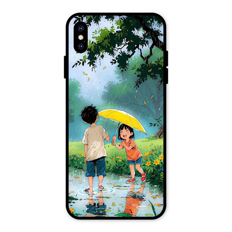Raindrop Moments Glass Case Cover For iPhone XS Max