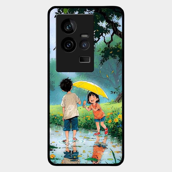 Raindrop Moments Glass Case Cover For Iqoo 11 5G