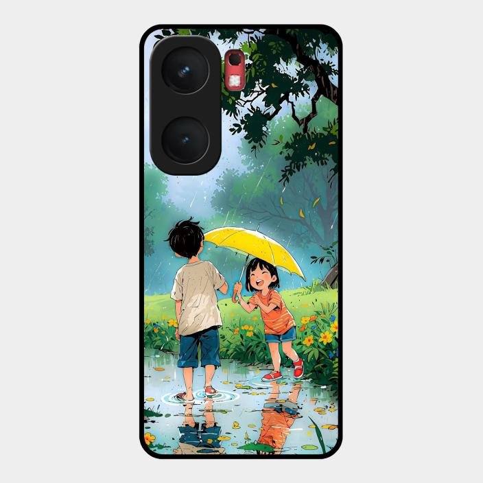 Raindrop Moments Glass Case Cover For Iqoo Neo 9 Pro 5G