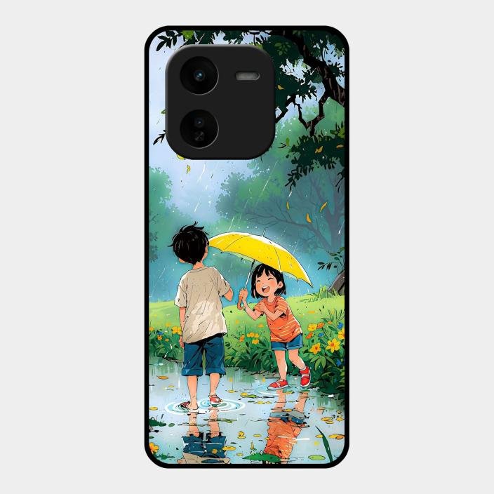 Raindrop Moments Glass Case Cover For Iqoo Z9X 5G