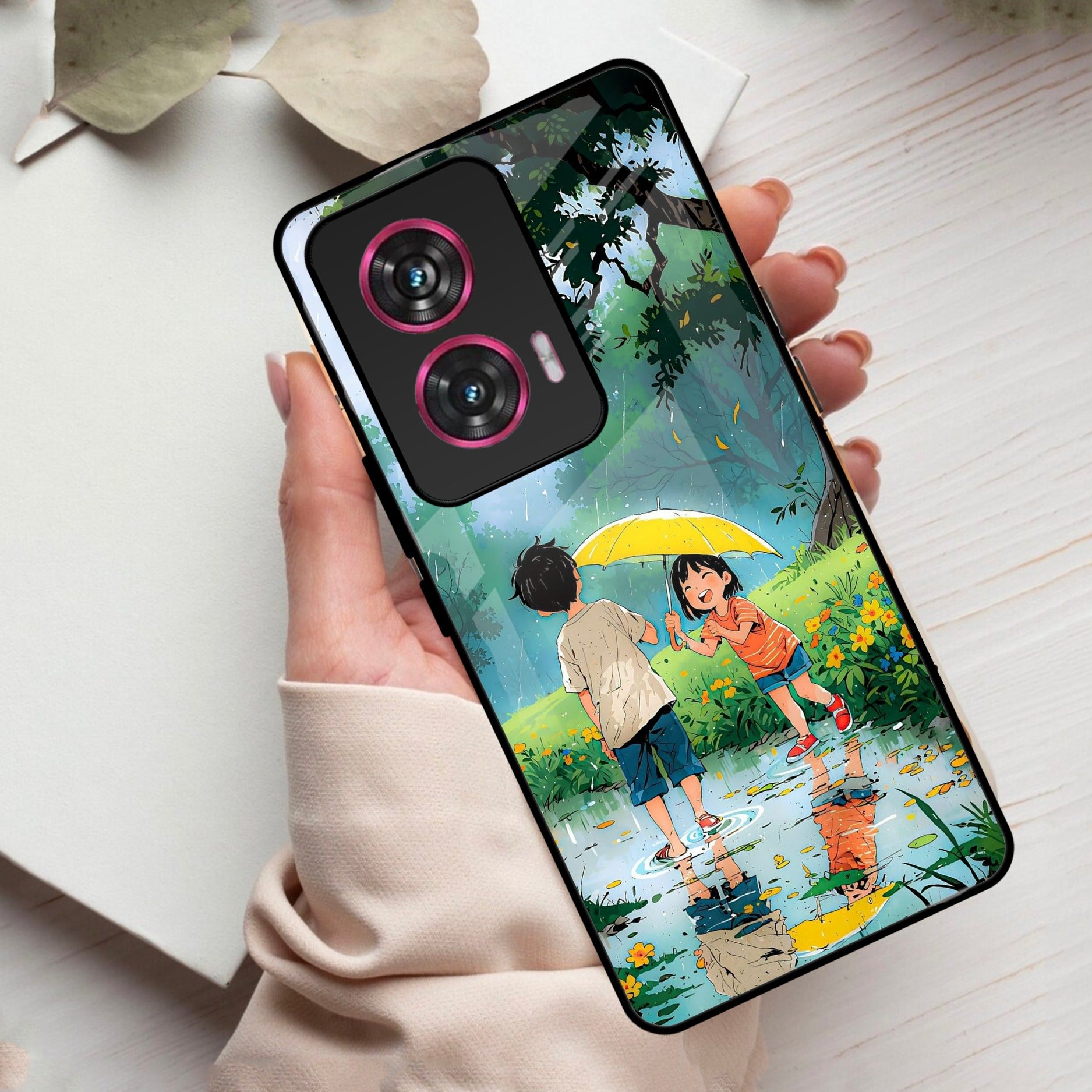 Raindrop Moments Glass Case Cover For iPhone - ShopOnCliQ