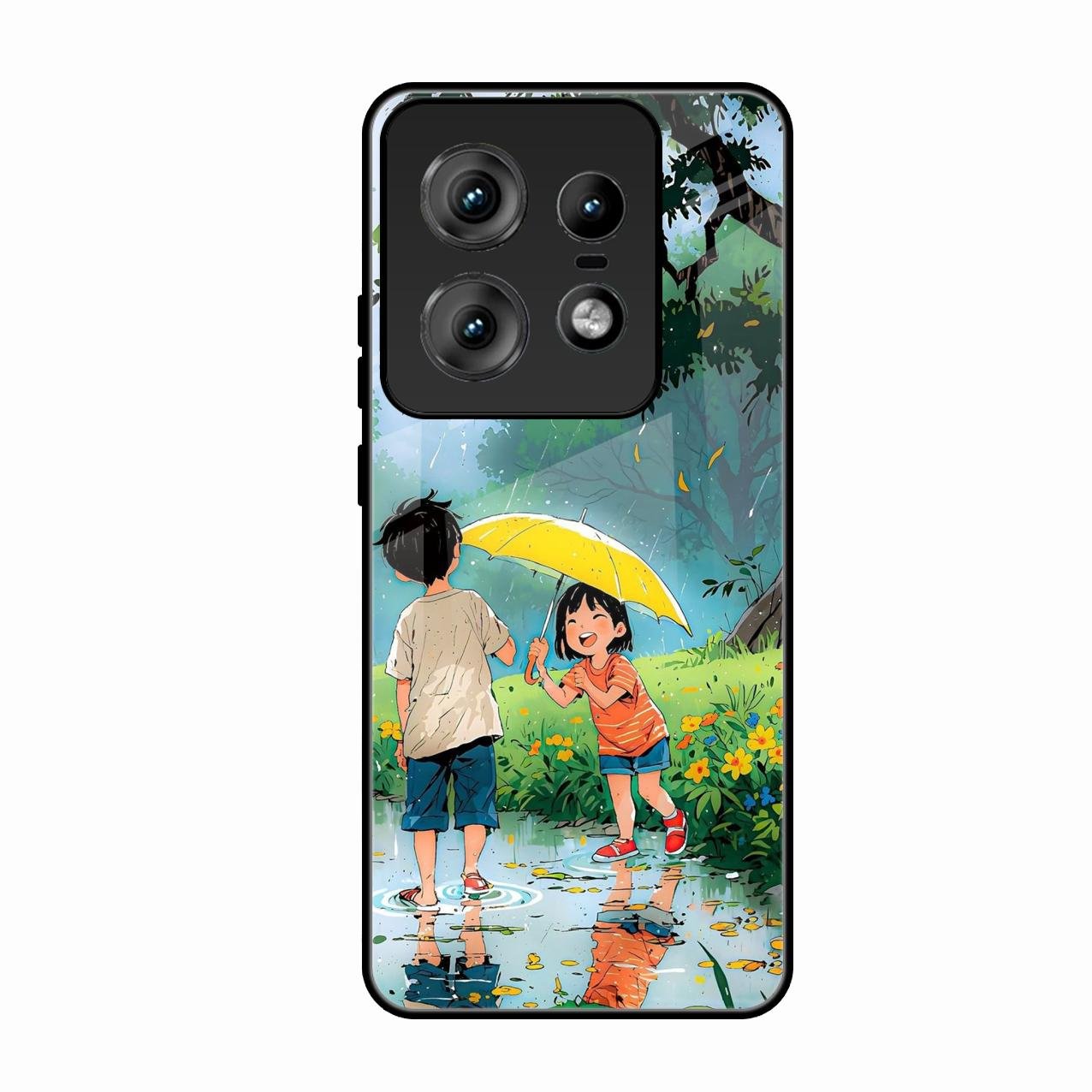 Raindrop Moments Glass Case Cover For Motorola Edge 50 Pro