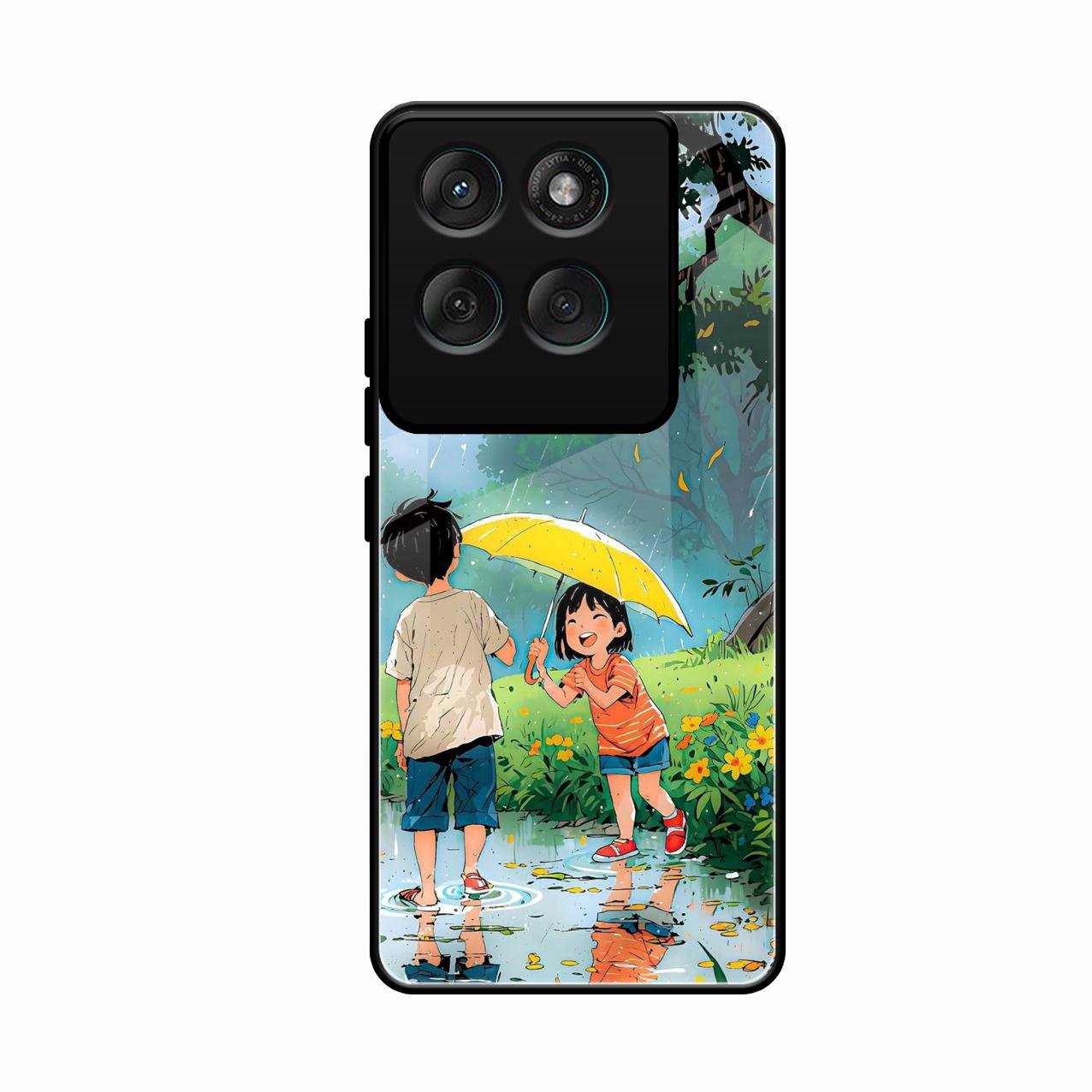 Raindrop Moments Glass Case Cover For Motorola Edge 60 Pro 5G