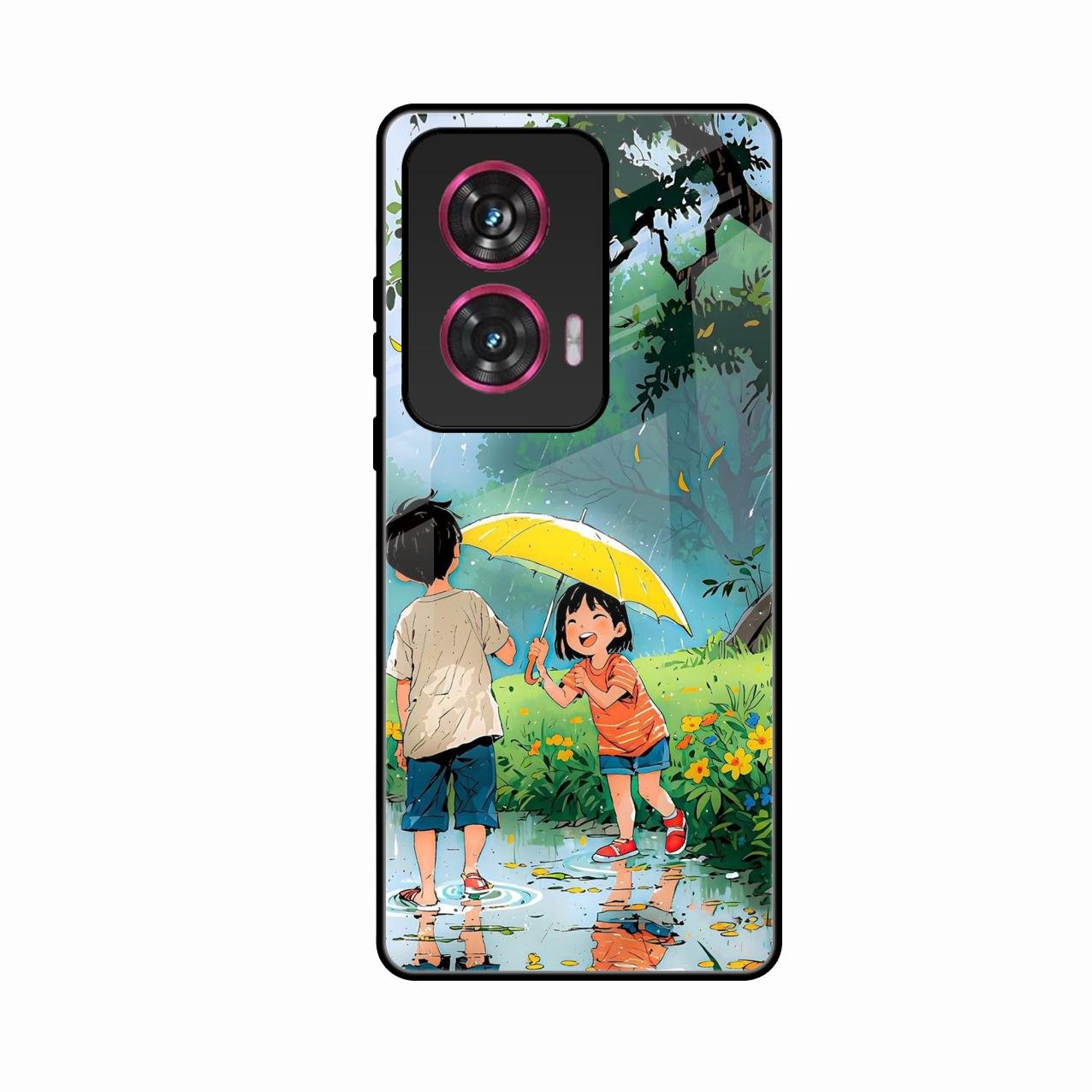 Raindrop Moments Glass Case Cover For Motorola G96 5G