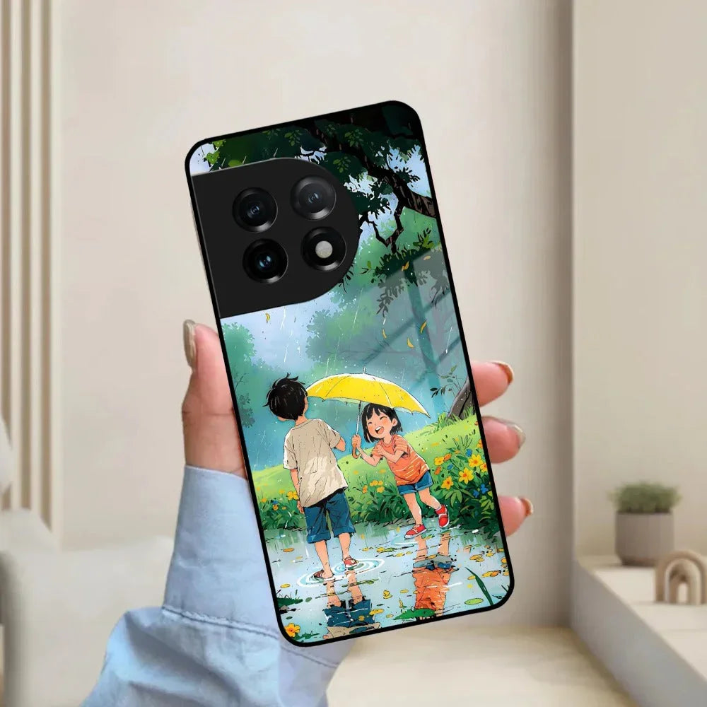 Raindrop Moments Glass Case Cover For OnePlus - ShopOnCliQ