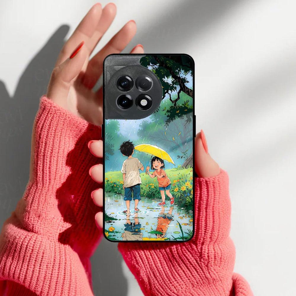 Raindrop Moments Glass Case Cover For OnePlus - ShopOnCliQ