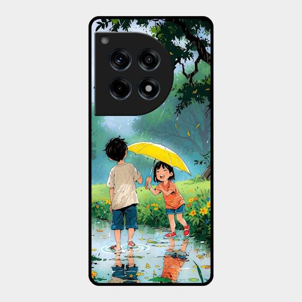 Raindrop Moments Glass Case Cover For Oneplus 12R 5G