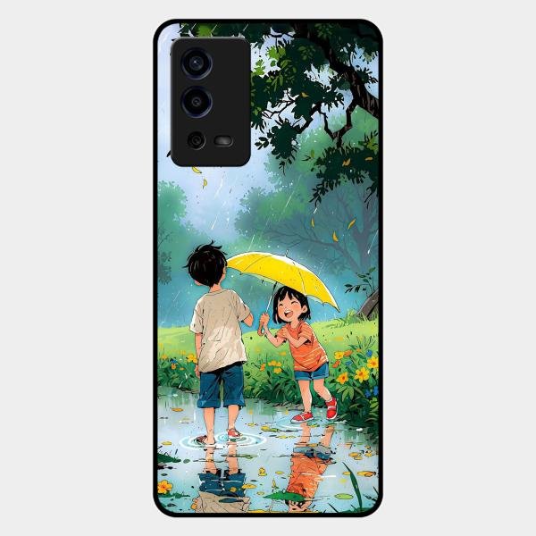 Raindrop Moments Glass Case Cover For Oppo A55