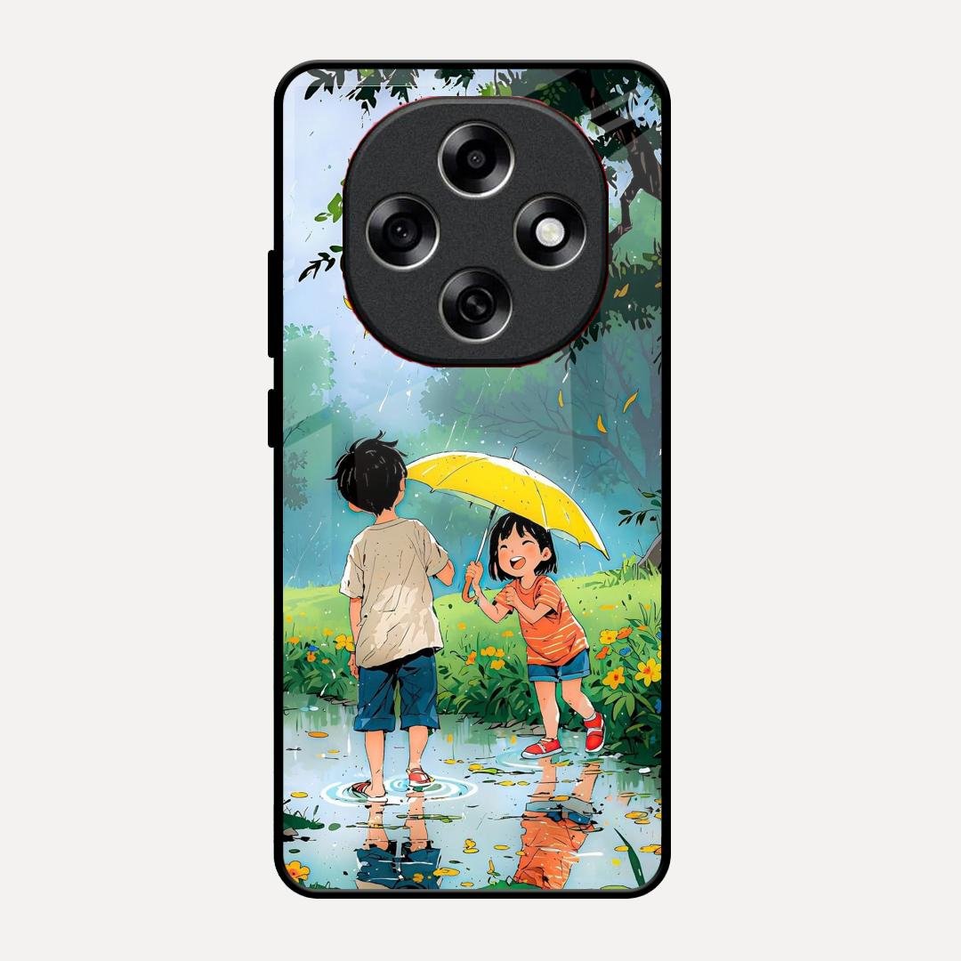 Raindrop Moments Glass Case Cover For Oppo F31 Pro 5G