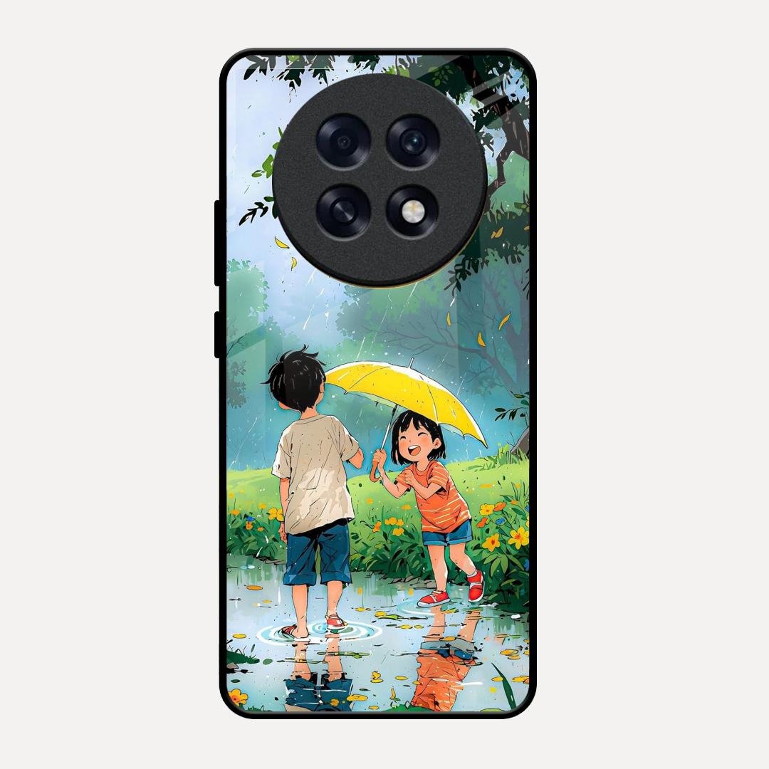 Raindrop Moments Glass Case Cover For Oppo F31 Pro Plus 5G