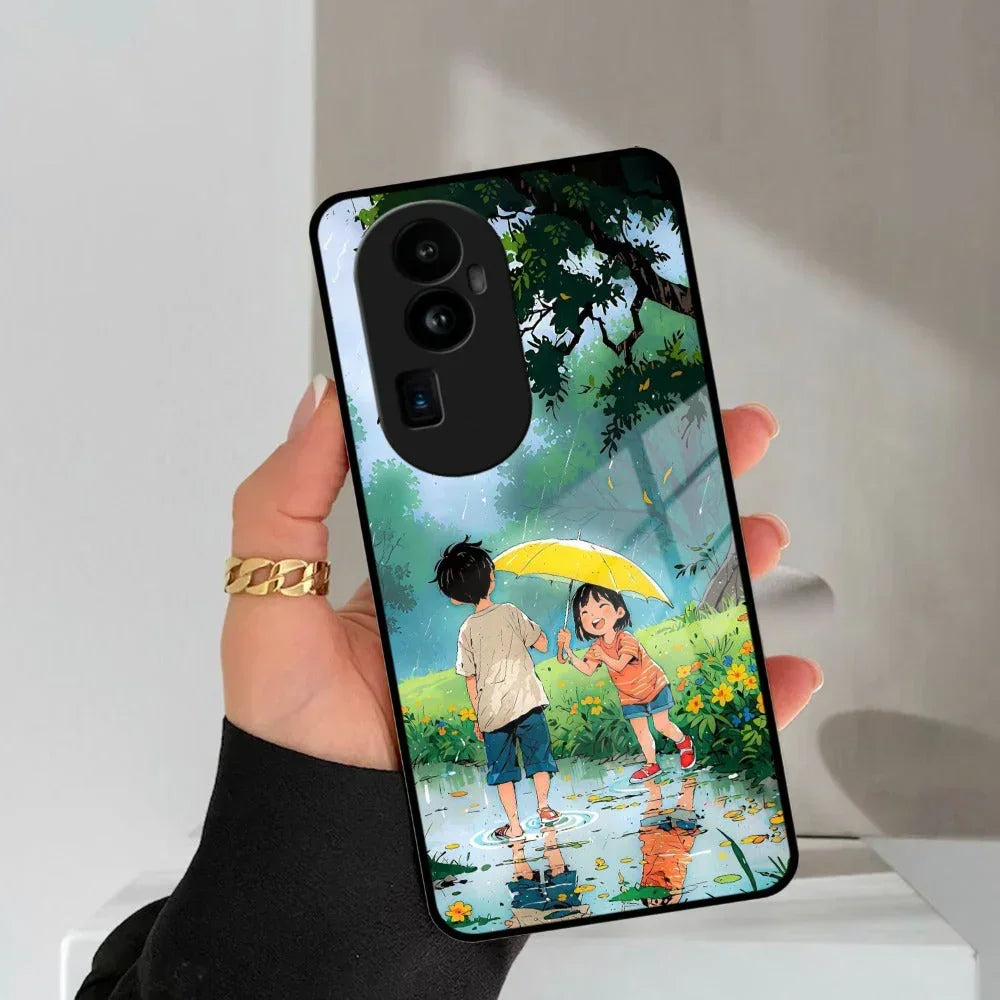Raindrop Moments Glass Case Cover For Oppo - ShopOnCliQ