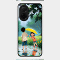 Raindrop Moments Glass Case Cover For Poco C71