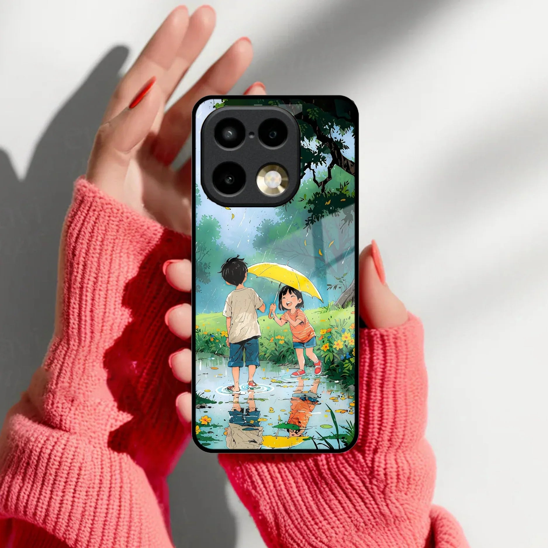 Raindrop Moments Glass Case Cover For Realme 16 Pro Plus 5G
