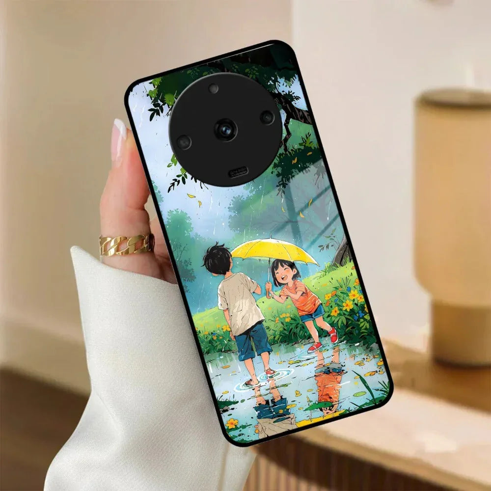 Raindrop Moments Glass Case Cover For Realme/Narzo - ShopOnCliQ