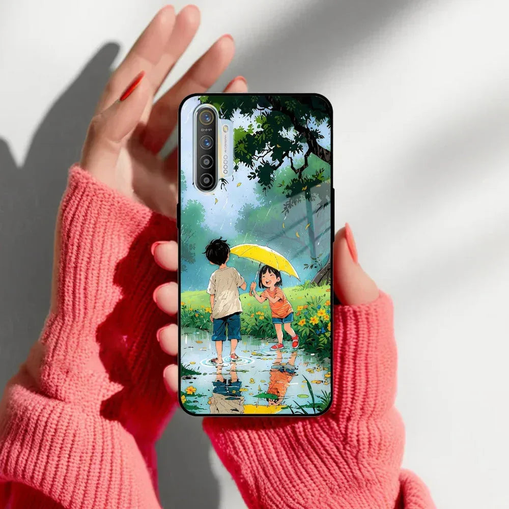 Raindrop Moments Glass Case Cover For Realme/Narzo - ShopOnCliQ
