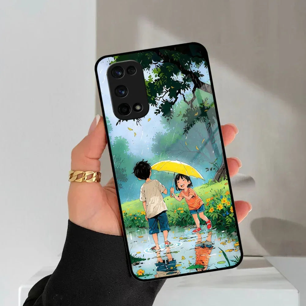 Raindrop Moments Glass Case Cover For Realme/Narzo - ShopOnCliQ