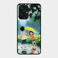 Raindrop Moments Glass Case Cover For Redmi 13C 5G
