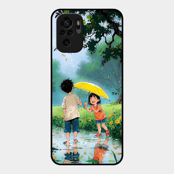 Raindrop Moments Glass Case Cover For Redmi Note 10