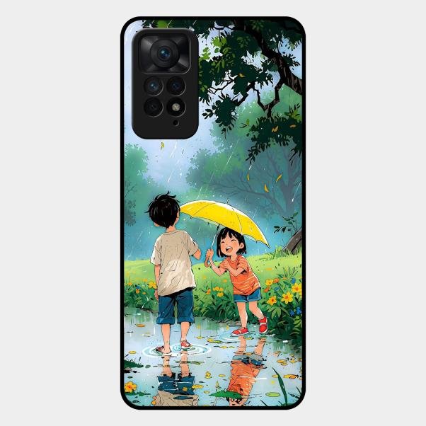 Raindrop Moments Glass Case Cover For Redmi Note 11 Pro 5G