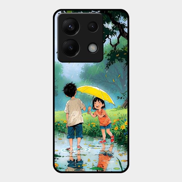 Raindrop Moments Glass Case Cover For Redmi Note 13 Pro 5G